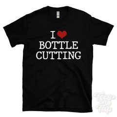 I LOVE BOTTLE CUTTING T-SHIRT heart recycling crafts upcycling glass diy crafter