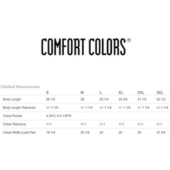 2 Pack Of Comfort Colors 6030CC Adult 100% Cotton Heavyweight RS Pocket T-Shirt