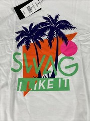Swag Golf Tee T-Shirt OG Swag I Like It Graphic Print XXL White NWT MSRP $98