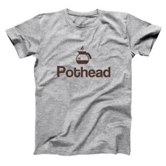 Pot Head Coffee Gray Basic Men’s T-Shirt