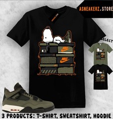 Shirt Match Undefeated x AJ 4 OG 2025 Sneaker Matching Sneakerhead S Dog T-Shirt