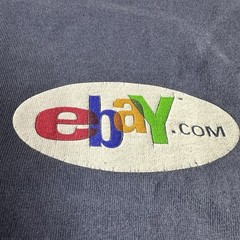 VIntage eBay Promo Shirt Mens XL Blue I’d Rather Be Trading on eBay Y2K Distress