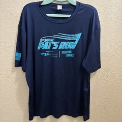 Pat’s Run 18th Annual, 42 Pat Tillman T-shirt Mens Navy as shown 2xl.