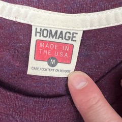 Vintage HOMAGE Men’s Crimson M Harvard Fight Fiercely Graphic T-Shirt Blend