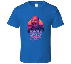 Uncle Phil Fresh Prince Of Belair Retro 80’s Neon Portrait Tv T Shirt