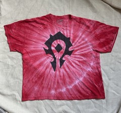 Blizzard World of Warcraft Horde Tie Dye T Shirt 2XL Gamer VTG/Y2K style
