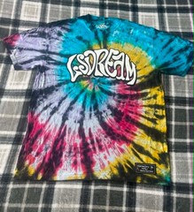 XL LSDream Choose Your Adventure V.2 Tie Dye Double-Sided Graphic Print T-Shirt
