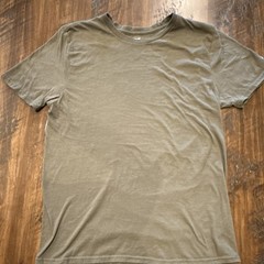 Hurley Men’s Green Solid Logo Crew Neck Short Sleeve T-Shirt, Size L