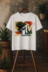 Mademark x MTV – MTV Logo Monster will Eat You Vintage Graphic Men & Women