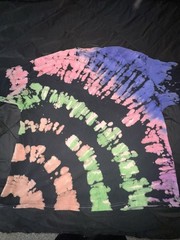 D.A.R.E. Tie-Dye Logo Graphic Fleece Cotton Crewneck Pullover 2XL/2TG