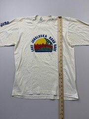 Vintage Cal Cru Shirt Mens Medium Long Sleeve Lake Junaluska Road Race Tee USA