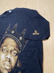 2005 Brooklyn Mint The Notorious B.I.G. Sequin Crown Print T-Shirt Made USA 4XL
