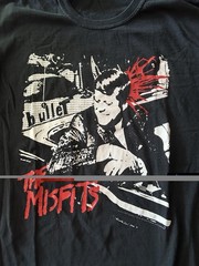 MISFITS Shirt Bullet Black Flag Ramones Dead Boys Cromags Metallica DANZIG DRI