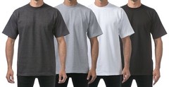 T-Shirts Short Sleeve Tees Heavyweight Shirts Solid BIG TALL Oversize UP TO 10XL