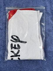 Mickey Mouse Shaka Active Knit Top White Red 3/4 Sleeve Disney Adult Size XL
