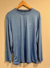 New Spyder XL Swim Men’s Long Sleeve T-Shirt UPF50+ Swim Rash Guard Blue