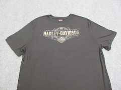 Harley Davidson Shirt Mens 2XL XXL Black Motorcycle Bike Biker Barbed Wire Logo