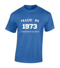 Made In 1973 50Th Birthday Present Gift Funny Cool Unisex T-Shirt