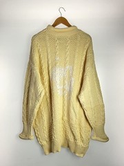Other Brands: HIROKI TSUZUKI Knit Sweater (Thick) FREE Cotton Beige Solid Color
