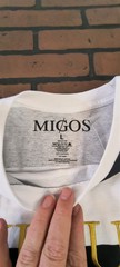 MIGOS – 2018 Embroidered Striped Culture shirt ~Licensed / Never Worn~ M L XL