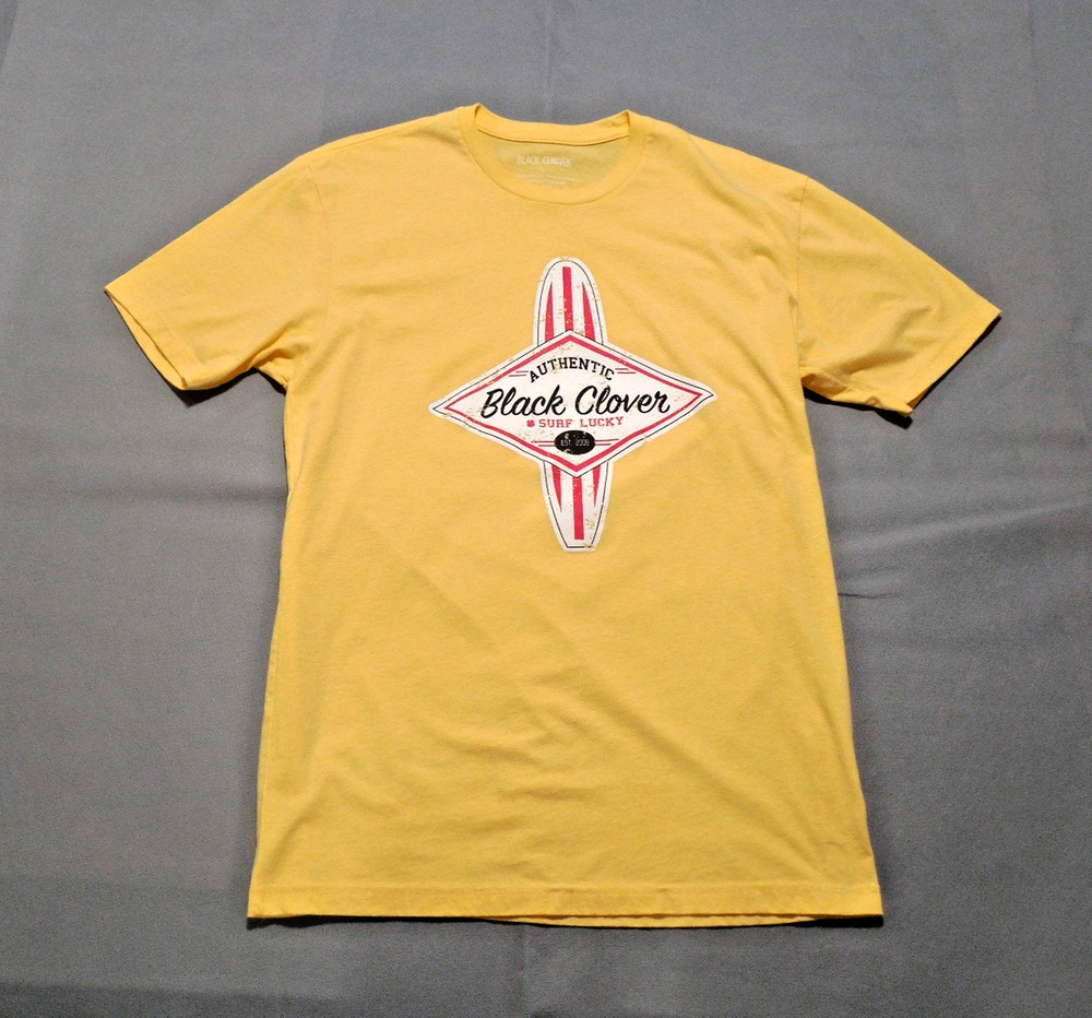Authentic Black Clover Surf Lucky T-Shirt – Men’s Sze Large