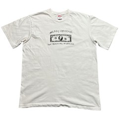 Supreme Merry Christmas 10 Bucks Shirt Size Medium Streetwear Skate Hype White