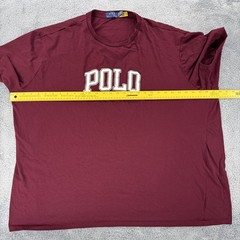 Polo Ralph Lauren Mens Logo Jersey Graphic T Shirt Size 4XLT Red
