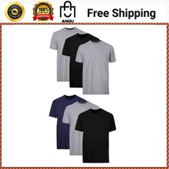 Hanes Men’s 6-Pack Assorted Crew T-Shirt Undershirts Value Pack Cotton
