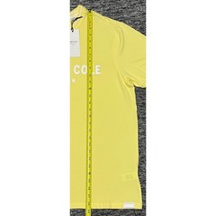 Kenneth Cole New York Mens Mellow Yellow Logo Graphic T-Shirt White Trim NWT L