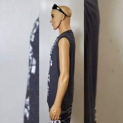 ECKO UNLTD TANK TOP MEN’S REGULAR FIT SLEEVELESS CREW NECK SIZE L BLACK MARLED