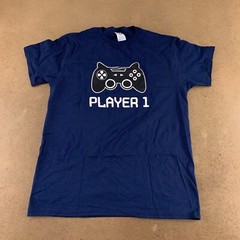 Adult Medium & Newborn Gaming Player One Player Two T-Shirt & Bodysuit Set New