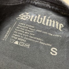Sublime Shirt Mens Small Blue Mineral Wash Long Beach CA Boombox Graphic Band