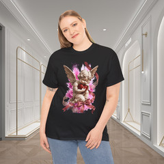 Cherub Angel Red Heart Romantic Gothic Art T-Shirt