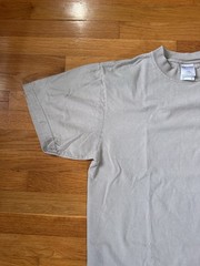 Shaka Wear Heavyweight Blank T Shirt Tan Size Large Made In USA 100% Cotton