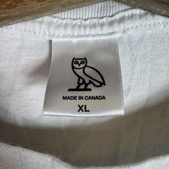 OVO Shirt Mens XL White American Flag Owl Logo Graphic Tee T-Shirt USA