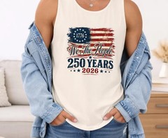 Patriotic America Flag Tank Top
