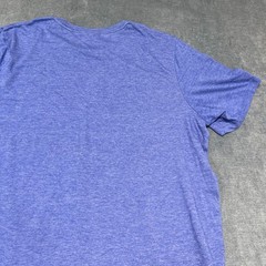 Adidas Aeroready T Shirt Mens XL Purple 3 Stripe Logo Moisture Wicking Athletic