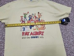 Pacific Fat Albert & The Cosby Kids Rare and Vintage L T-shirt Yellow