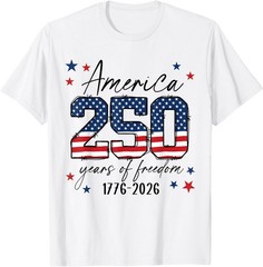 250 Years American Anniversary USA Patriotic 4th July Kid Adult Cotton T-Shirt