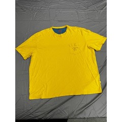 Tommy Bahama Relax Mens XXL Yellow Pima Cotton Pocket T-Shirt Marlin Logo
