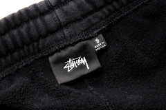 STUSSY JAPAN ~STOCK LOGO~ LOOSE FIT SWEAT PANTS S fuct/baggies/y2k/jogger/cuffed