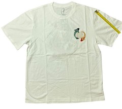Niepce Lucky Twin Japanese Streetwear Embroidery T-shirt Koi Fish T-shirt Sz L