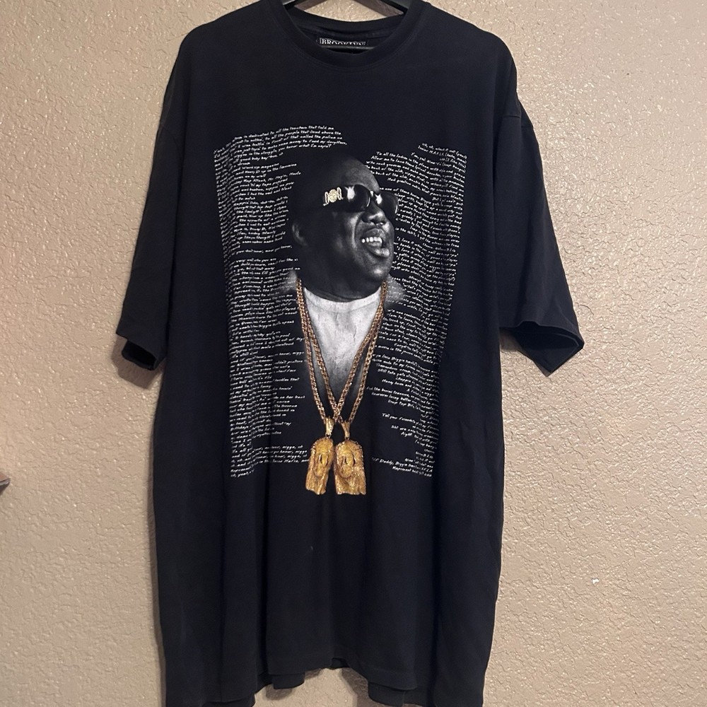 Vintage Y2K Biggie Smalls Notorious BIG Brooklyn Mint Graphic Shirt Men Size 2XL