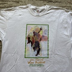 Vintage 2003 Wine Harvest Festival New Mexico Art Tee Mens XL RL Tyree Painting