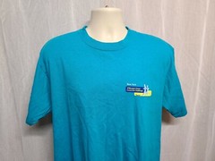 2005 JPMorgan Chase Corporate Challenge Team Adult Cyan XL TShirt
