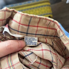 Vintage Men’s Western Shirt Neutral Plaid Pearl Snaps Button Down Medium Rodeo