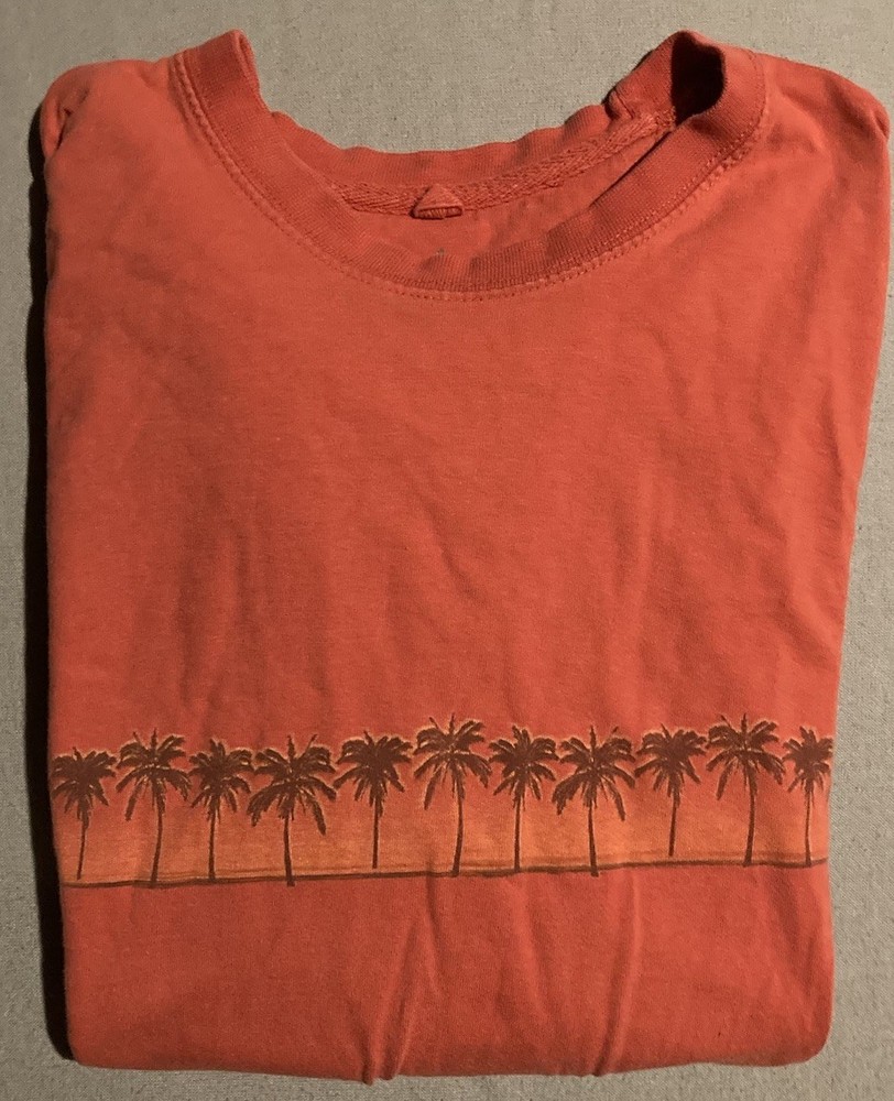 VTG NEWPORT BLUE Palm Tree Beach CLASSIC T-SHIRT LARGE Vacation Resort Tropical