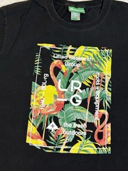 Vintage Y2K LRG Lifted Research Group Flamingos Tropical Fresh Outdoors Shirt M