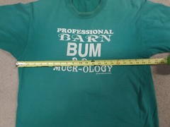 VTG 90s Barn Bum PHD in Muck-ology Country Western Cowboy Horse T Shirt L stable