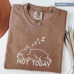 No Today Comfort Tee Funny Dog Lover Gift Sarcastic Pet Owner